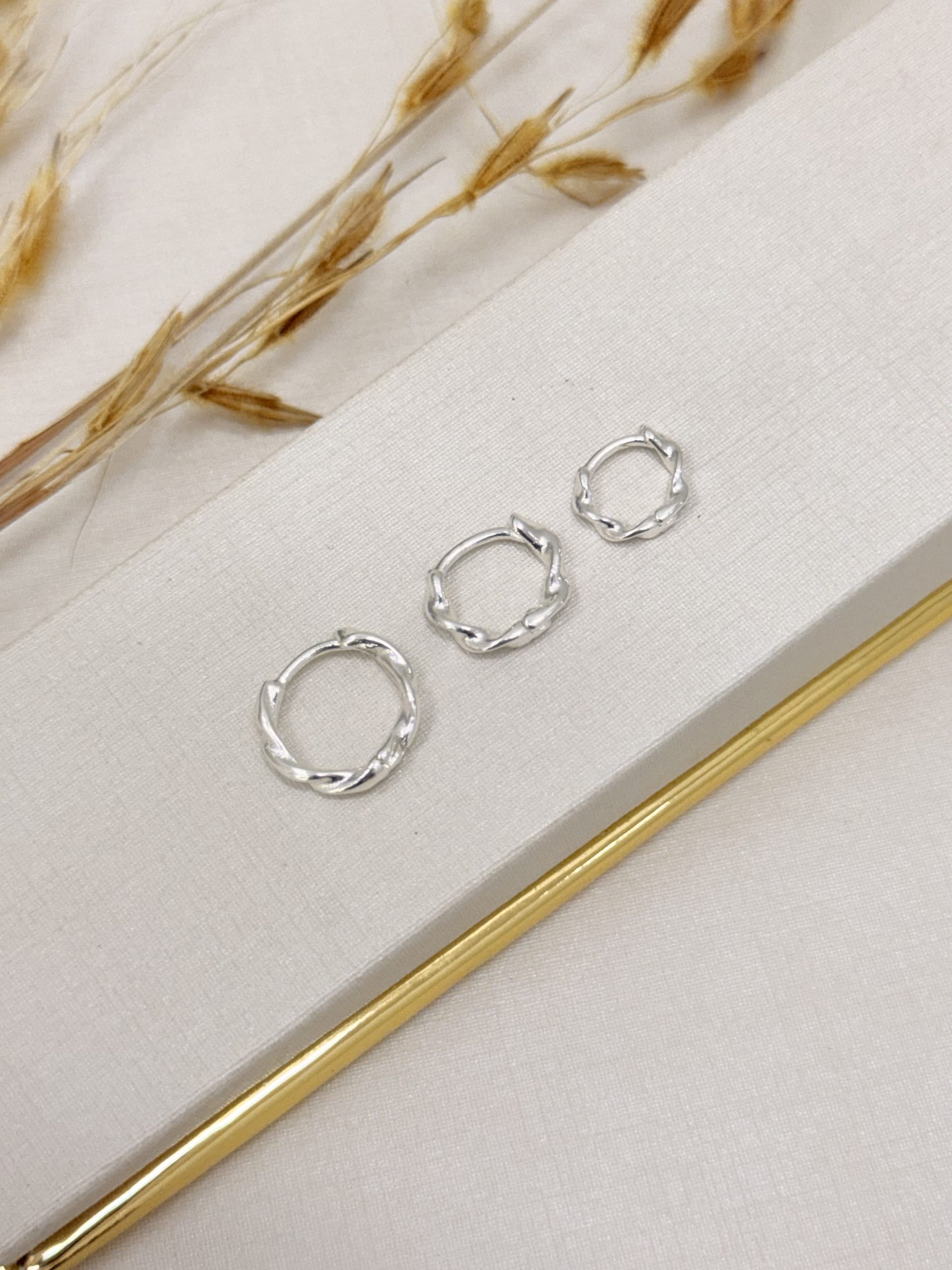 Brinco Trio de Argolas Torcidas