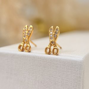 Brinco Tesoura Cravejda