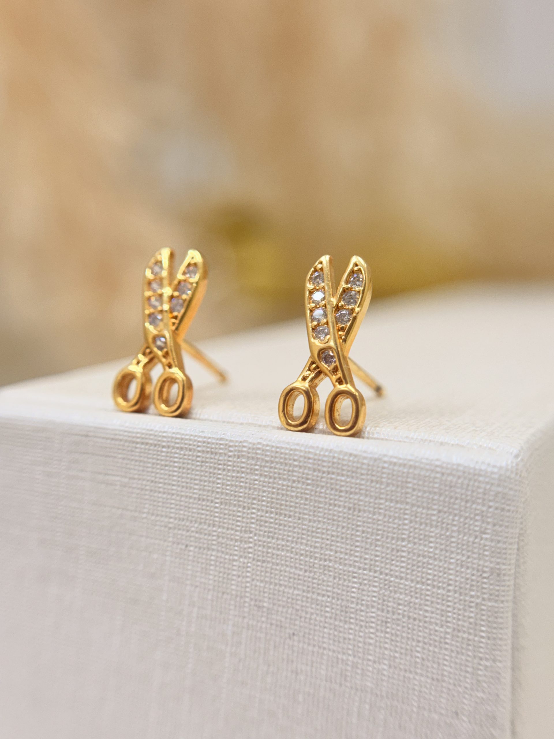 Brinco Tesoura Cravejda