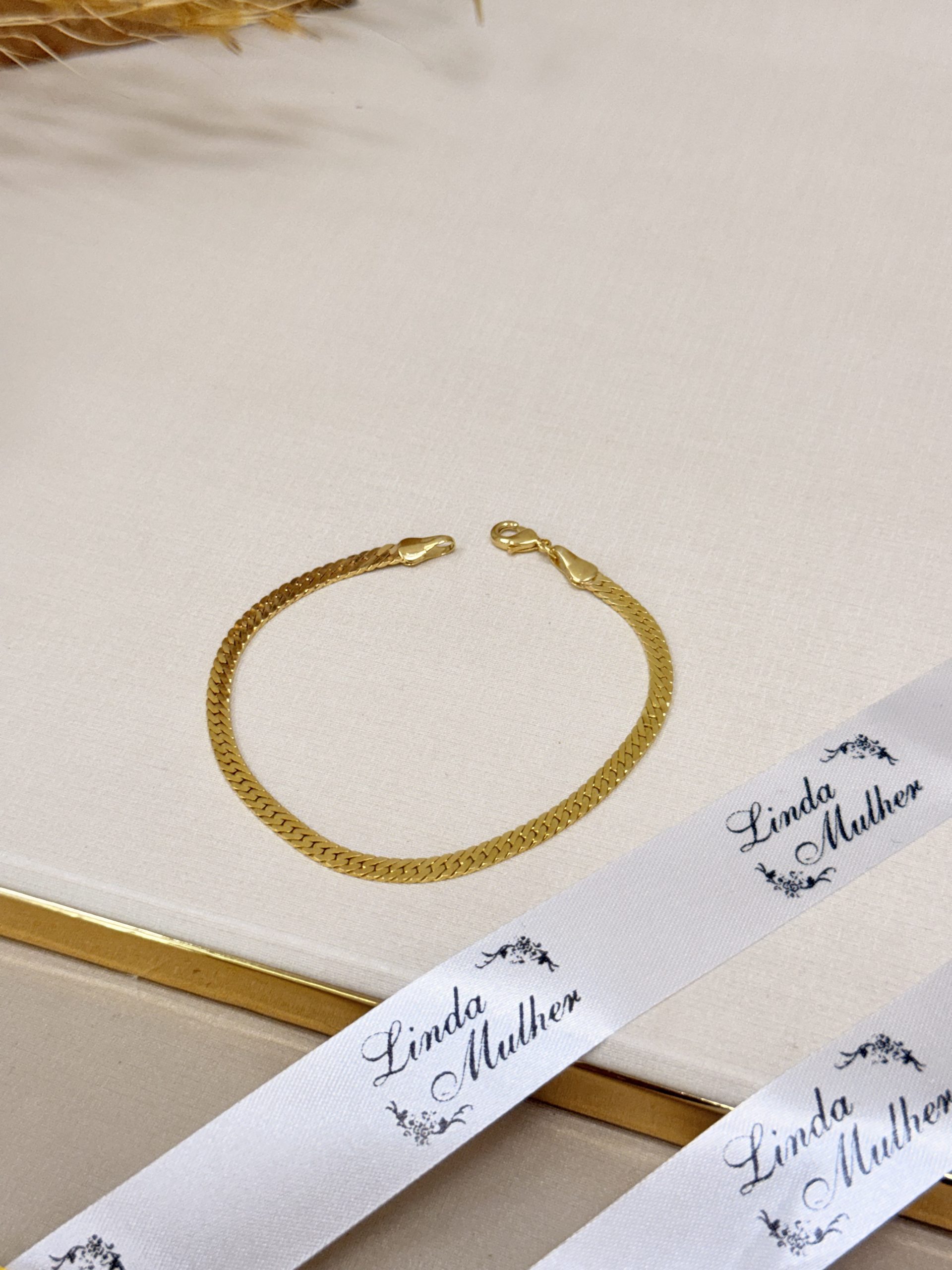 Pulseira de malha Rigida