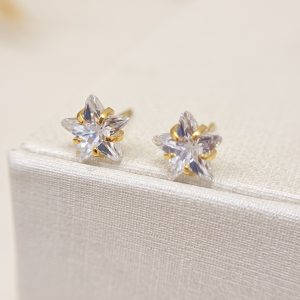 Brinco Estrela Cravejado com Zirconias