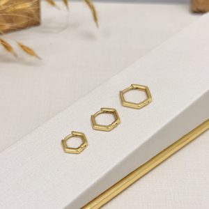 Brinco Trio Argola Geométricas