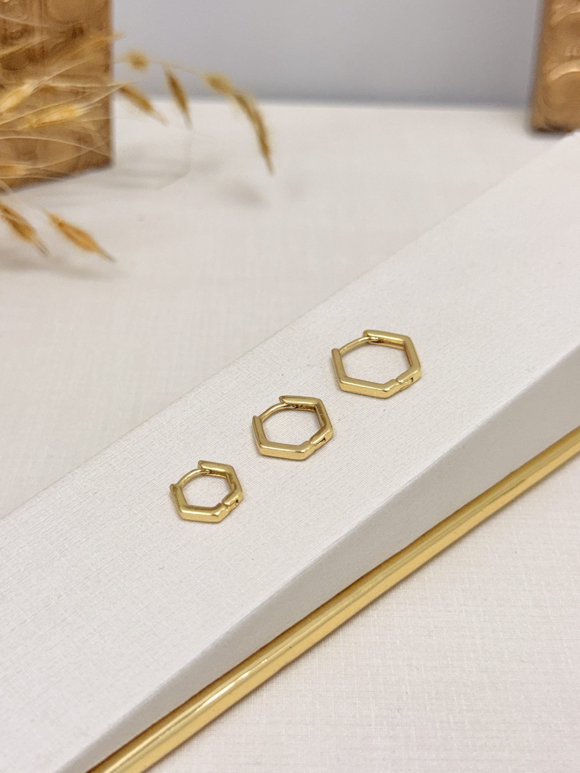 Brinco Trio Argola Geométricas