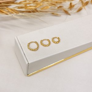 Brinco Trio Argola Bolinha