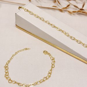 Pulseira Elo Coração Liso