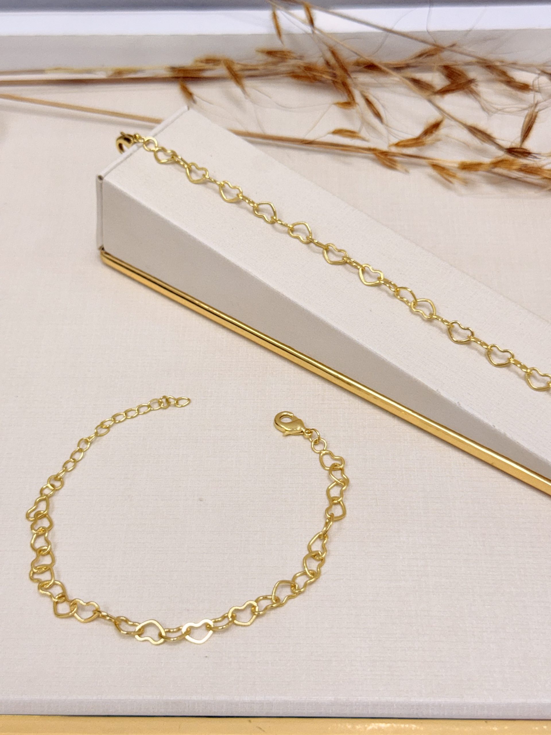 Pulseira Elo Coração Liso