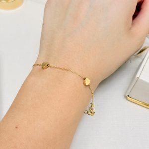 Pulseira Corações Minimalistas