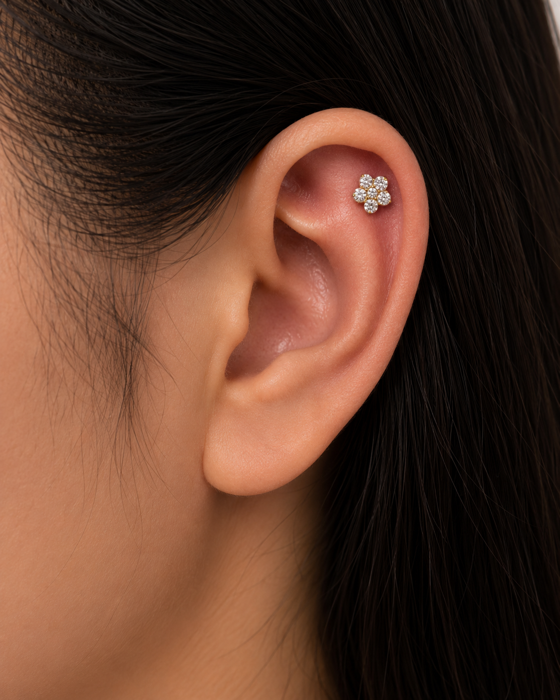 Piercing Titânio Mini flor