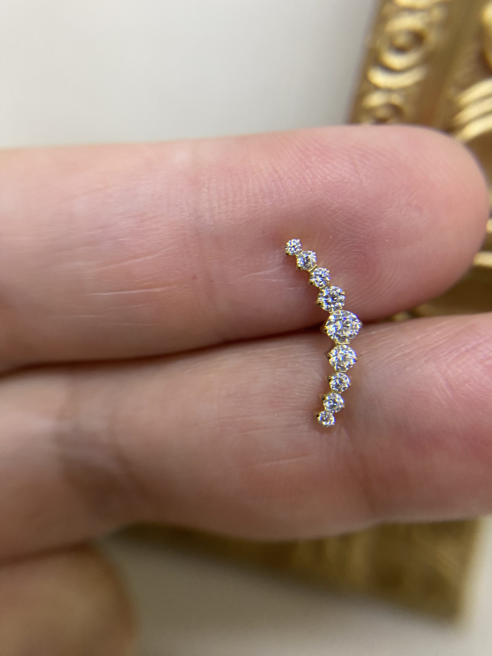 Piercing Titânio 7 Zirconias - Imagem 2