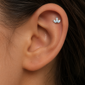 Piercing Titânio 3 Pétalas Furta Cor