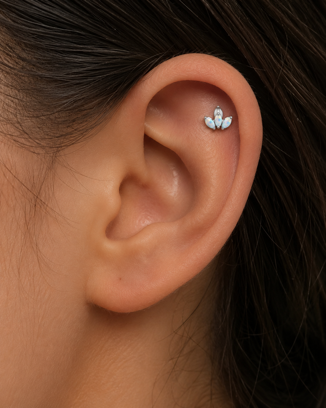 Piercing Titânio 3 Pétalas Furta Cor