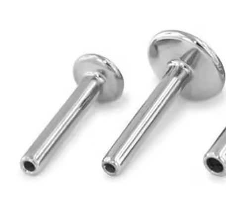 Piercing Titânio Coração Zircônia - Imagem 2
