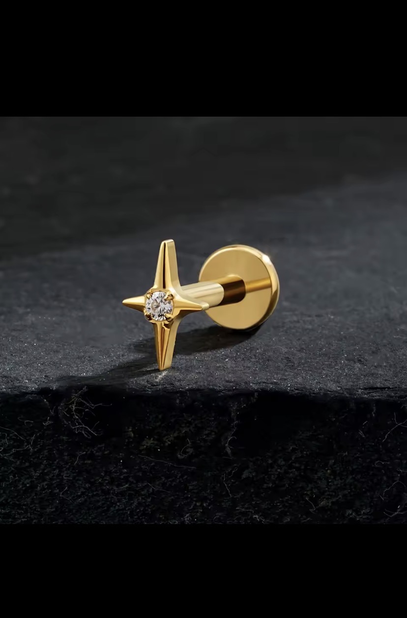 Piercing Titânio 1 Estrela