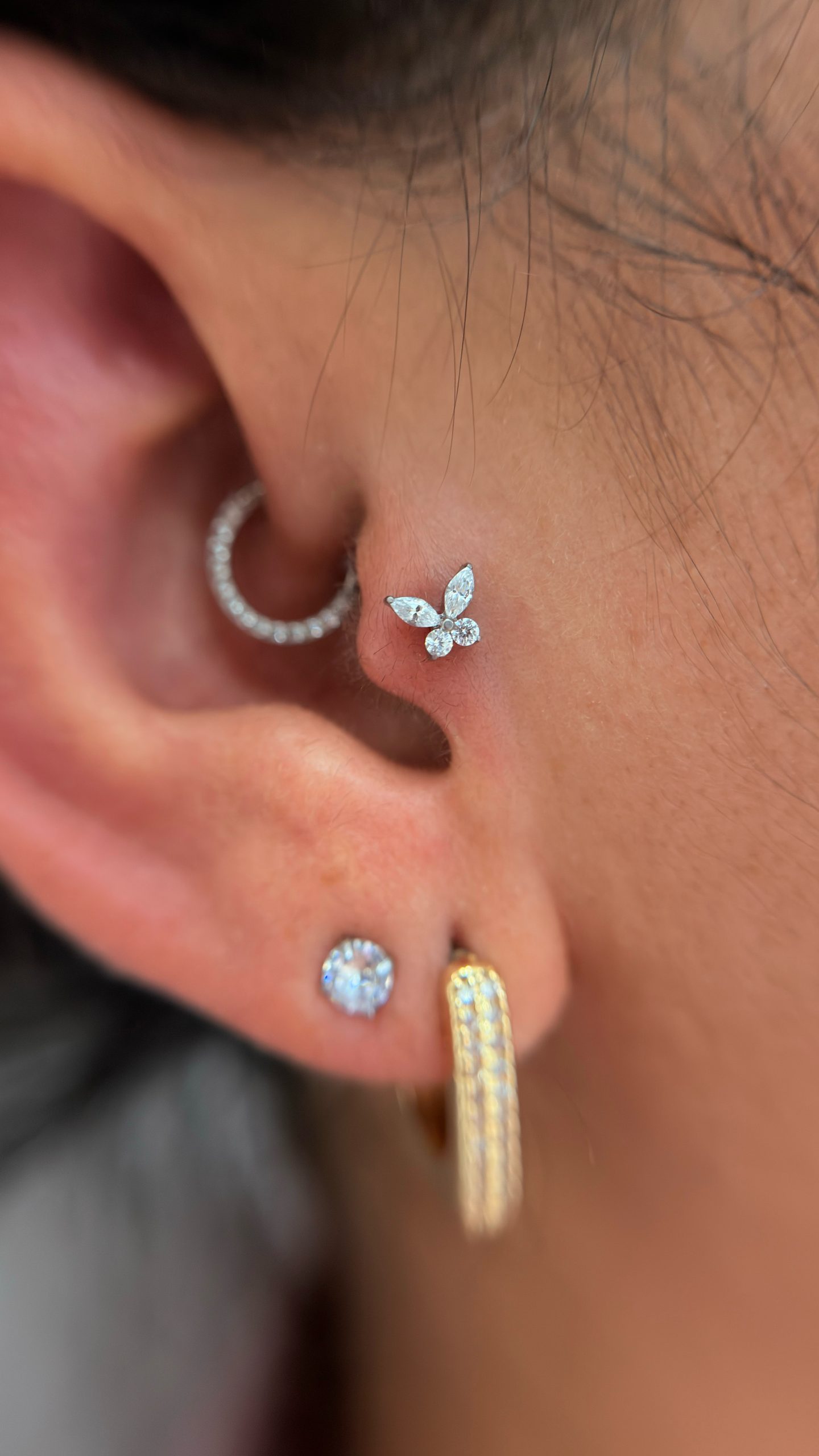 Piercing Titânio Borboleta - Imagem 2